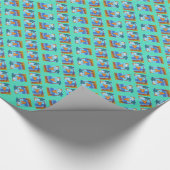 California Beach Angel Geschenkpapier (Ecke)