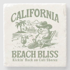 California Beach Bliss auf Cali Shoes Steinuntersetzer