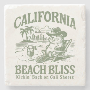 California Beach Bliss auf Cali Shoes Steinuntersetzer