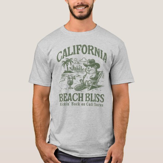 California Beach Bliss auf Cali Shoes T-Shirt (Vorderseite)