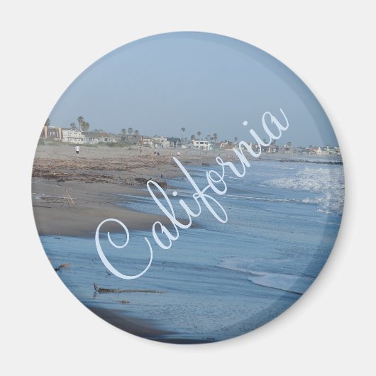 California Beach Foto Magnet (Vorne)