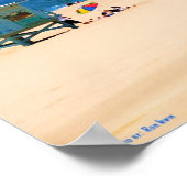 California Beach gestrichen Poster (Ecke)