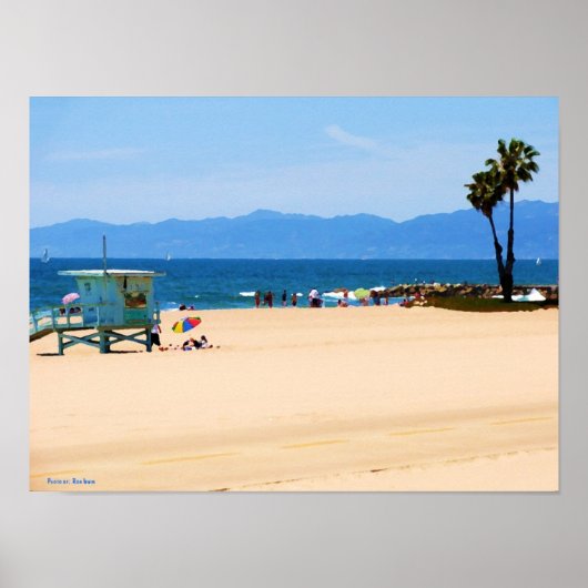 California Beach gestrichen Poster (Vorne)