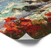 California Beach | Impressionist Coastal Art Poster (Ecke)