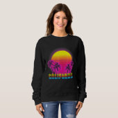California Beach Life Electro Retro Sunset Liebe C Sweatshirt (Vorne ganz)