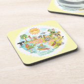 California Beach Life Getränkeuntersetzer (Linke Seite)