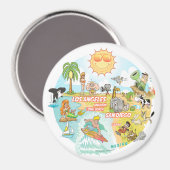 California Beach Life Magnet (Vorderseite/Rückseite)