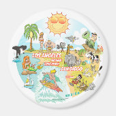 California Beach Life Magnet (Vorne)