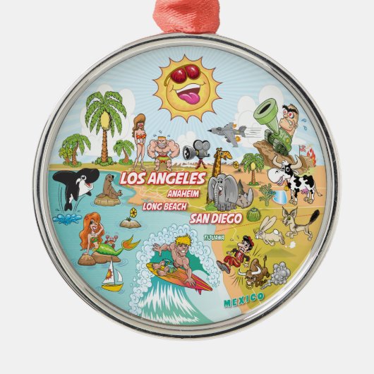 California Beach Life Ornament (Vorne)