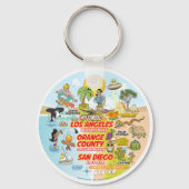 California Beach Life Schlüsselanhänger (Vorderseite)