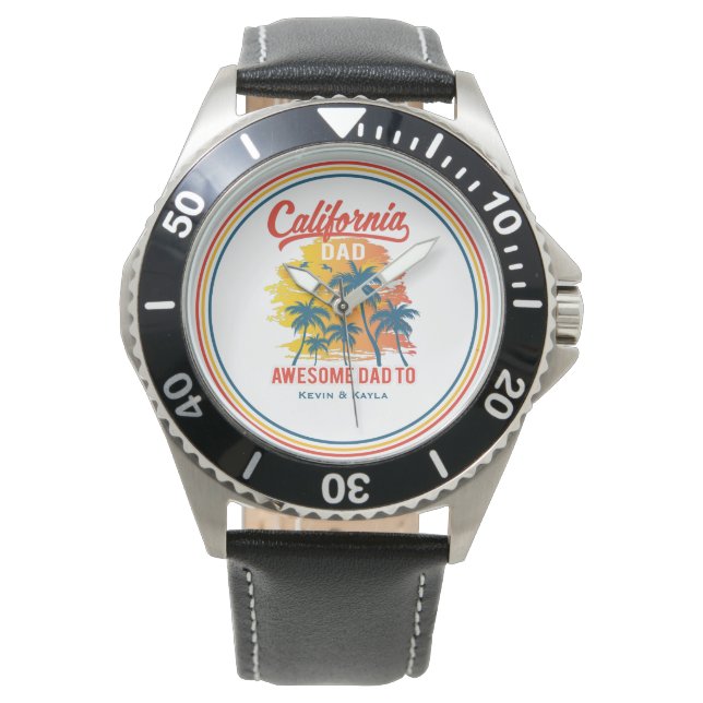California Beach Life Vater Armbanduhr (Vorderseite)