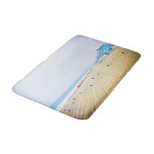 California Beach Ocean Seaguls Rettungsstand Badematte (Schrägansicht)