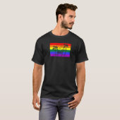 California Beach Palm Tree Van Lgbtq Gay Pride Fla T-Shirt (Vorne ganz)