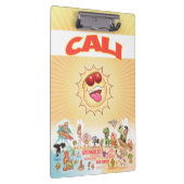 California Beach Paradise Clipboard Klemmbrett (Rechts)
