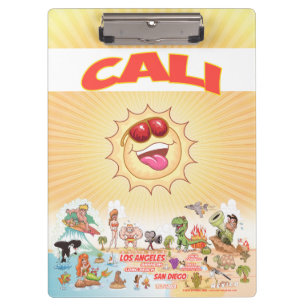 California Beach Paradise Clipboard Klemmbrett