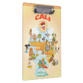 California Beach Paradise Clipboard Klemmbrett (Rechts)