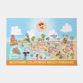 California Beach Paradise Doormat Fußmatte