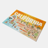 California Beach Paradise Doormat Fußmatte (Schrägansicht)