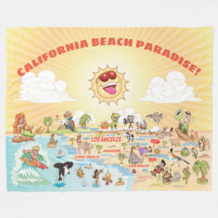 California Beach Paradise Fleecedecke