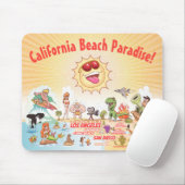 California Beach Paradise Mousepad (Mit Mouse)
