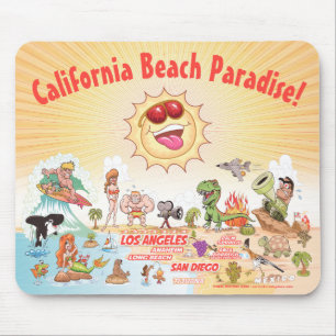 California Beach Paradise Mousepad