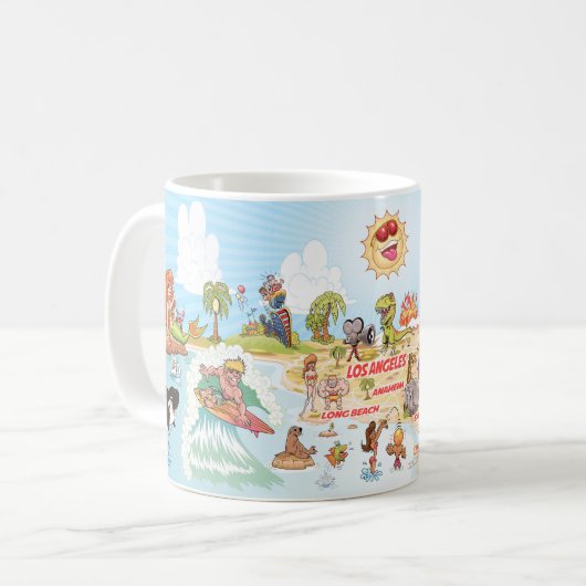 California Beach Paradise Tasse (Vorderseite Links)