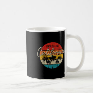 California Beach Paradise Vintag Palmen Surfe Kaffeetasse