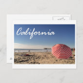 California Beach Postcard Postkarte (Vorne/Hinten)