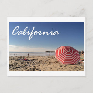 California Beach Postcard Postkarte