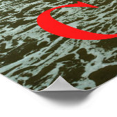 California Beach Poster (Ecke)