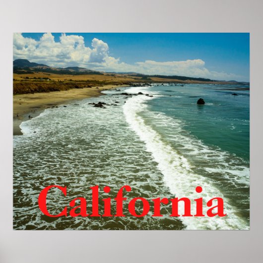 California Beach Poster (Vorne)