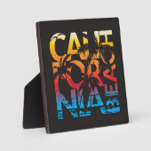 California Beach Poster Fotoplatte (Vorderseite)