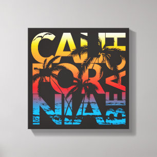 California Beach Poster Leinwanddruck