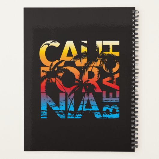 California Beach Poster Planer (Rückseite)