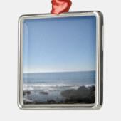 California Beach Silbernes Ornament (Links)