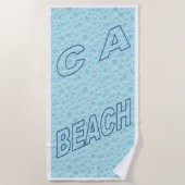 CALIFORNIA BEACH STRANDTUCH (Vorderseite)