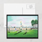 California Beach Summer Postkarte (Vorne/Hinten)