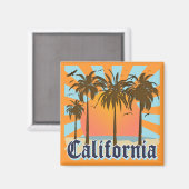 California Beach Sunset Magnet (Vorderseite/Rückseite)