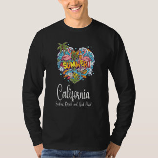 California Beach Surfers Diving California T-Shirt