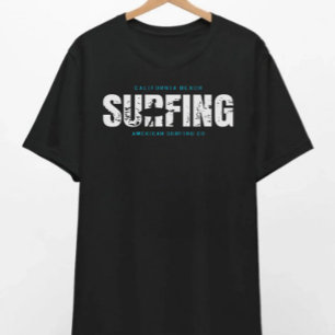 California Beach Surfing T - Shirt