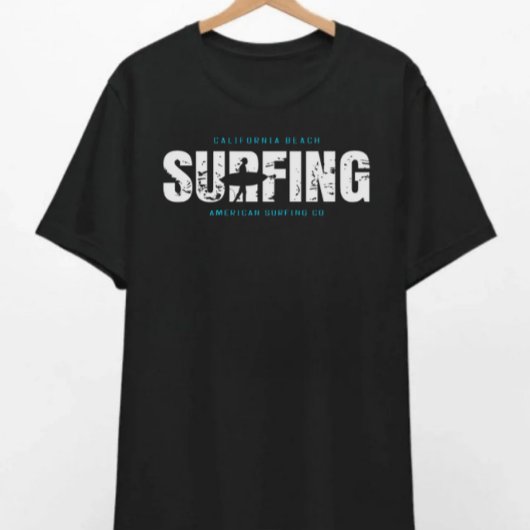 California Beach Surfing T - Shirt
