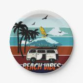CALIFORNIA BEACH VIBES PAPPTELLER (Vorderseite)