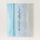 California Beach Waves Life ist besser im Dreh Flo Puzzle (Vertikal)