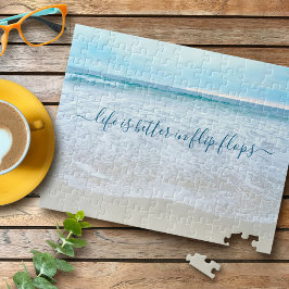 California Beach Waves Life ist besser im Dreh Flo Puzzle