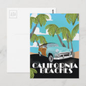 California Beaches Vacation Print Postkarte (Vorne/Hinten)