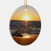California Beaches Weihnachtsbaum Keramik Ornament (Rechts)