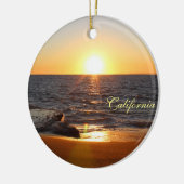California Beaches Weihnachtsbaum Keramik Ornament (Links)