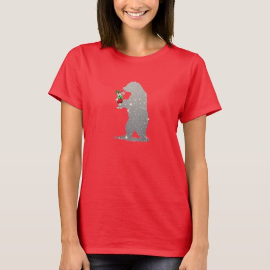 California Bear Christmas T-shirt  (Vorderseite)