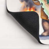 California Bear Feuerwehrmann Mousepad (Ecke)