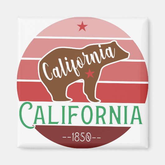 California Bear Flag Magnet (Vorne)